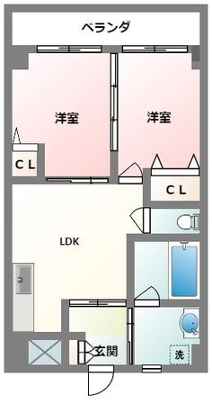 壺川駅 徒歩9分 3階の物件間取画像